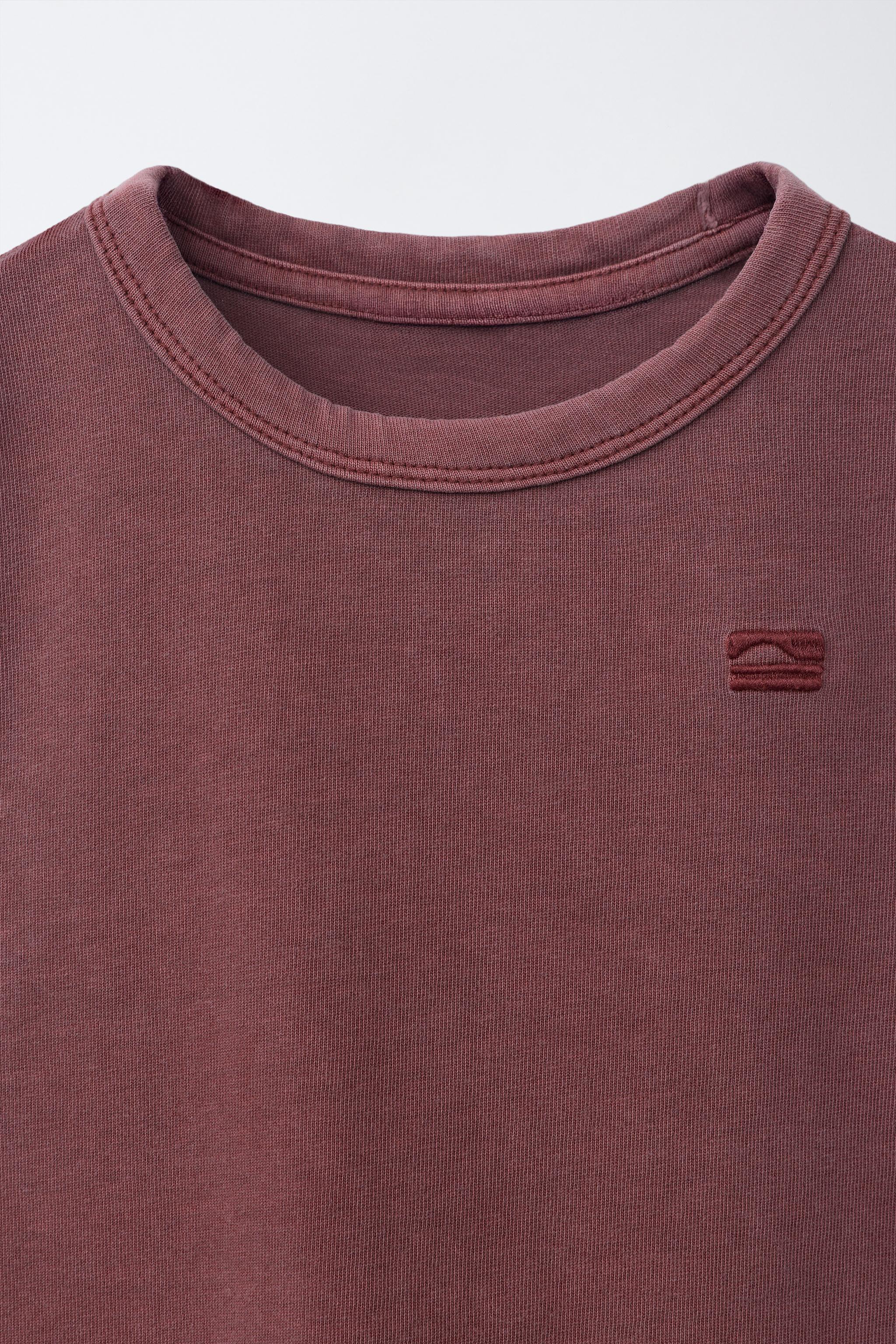 EMBROIDERED GARMENT DYE T-SHIRT